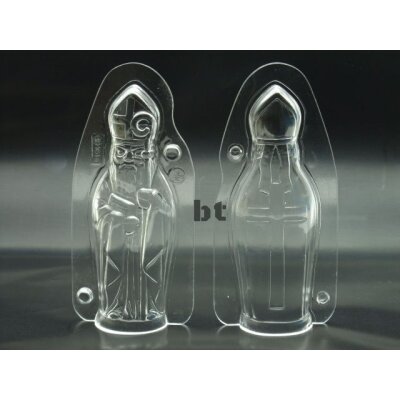 Schokoladenform Bischof mit Stab und Buch 150mm