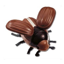 Schokoladenform Maikäferflügel 110x66mm