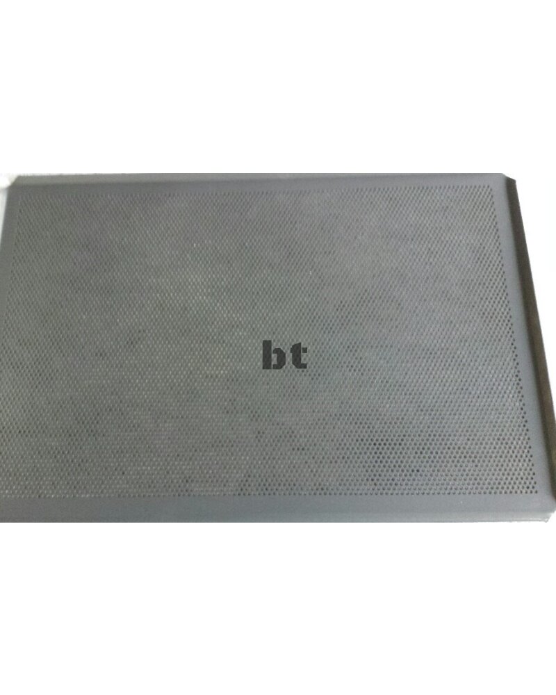 Lochblech 60 x 40 cm, 4-seitiger Rand 45° PTFE beschichtet