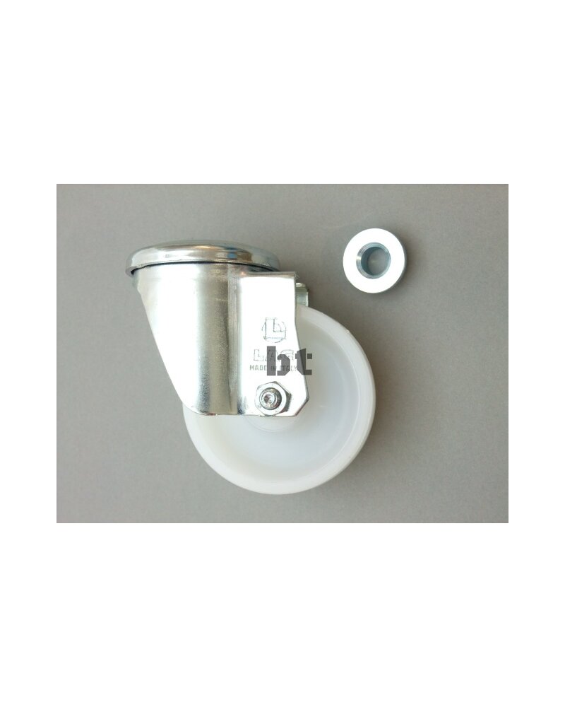 Lenkrolle 8cm mit 1-Lochbefestigung