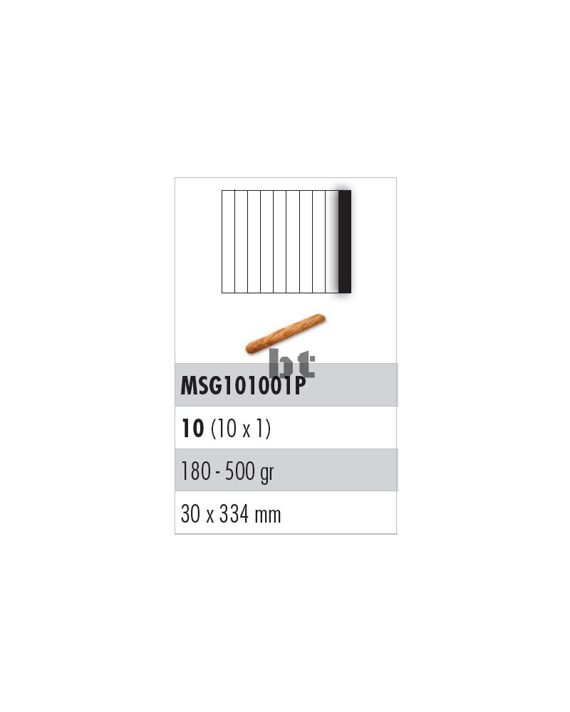 Edelstahlgitter mit Kunststoff-Stanzmesser, 10er Teilung (10x1 längs)