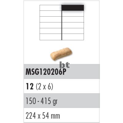 Edelstahlgitter mit Kunststoff-Stanzmesser, 12er Teilung...