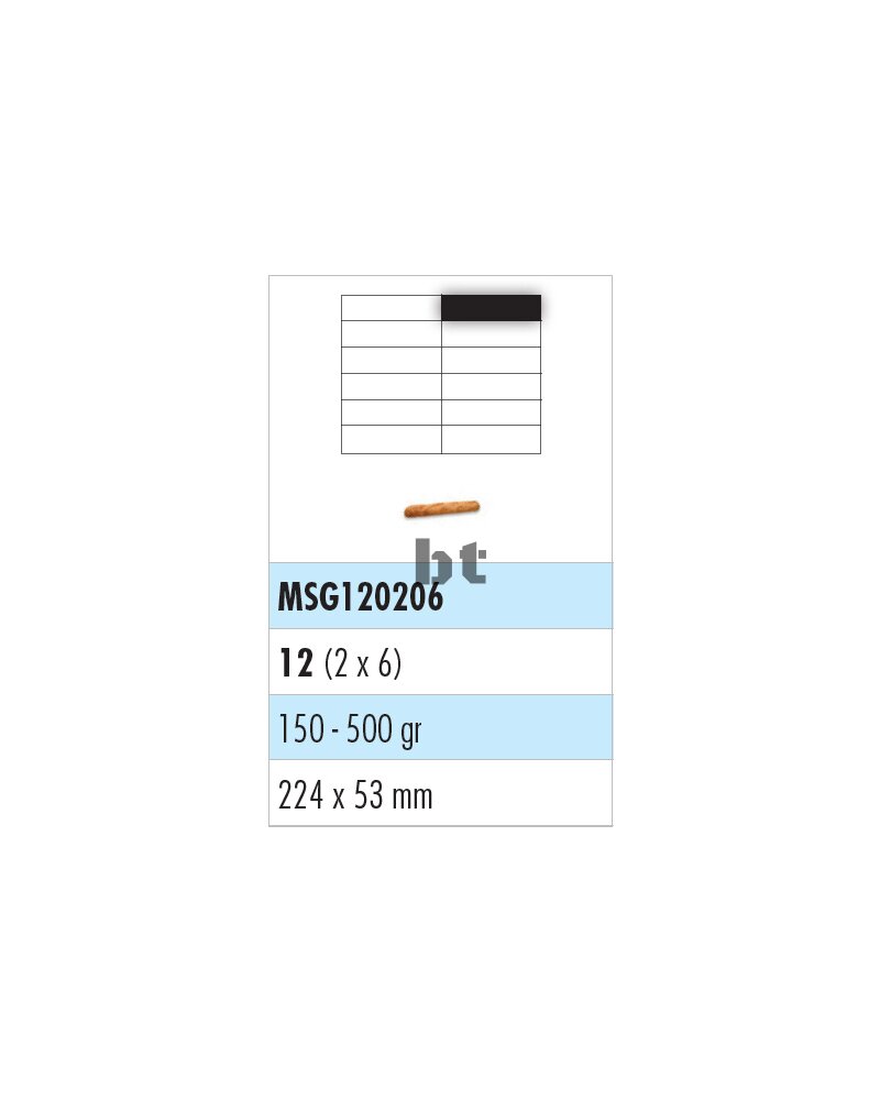 Edelstahlgitter, 12er Teilung (2x6 quer)