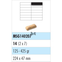 Edelstahlgitter, 14er Teilung (2x7 quer)