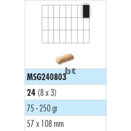 Edelstahlgitter, 24er Teilung (8x3 längs)