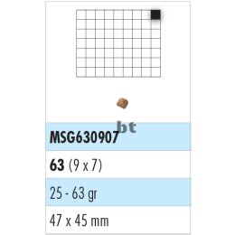 Edelstahlgitter, 63er Teilung (9x7)