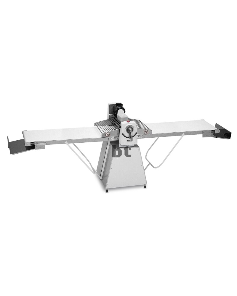 Rondo Sockel-Ausrollmaschine 605 mm Bandbreite, mit langen Tischen