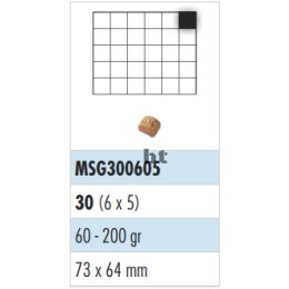 Edelstahlgitter, 30er Teilung (6x5 längs)