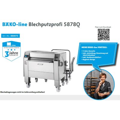 BÄKO-line Blechputzprofi, für 2-Rand-Bleche...