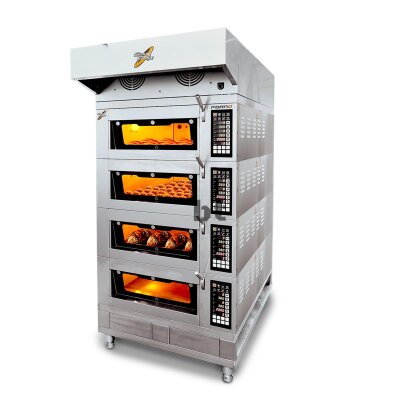 Etagenofen Forno Herdmaß 60x80 cm Satz von 4...