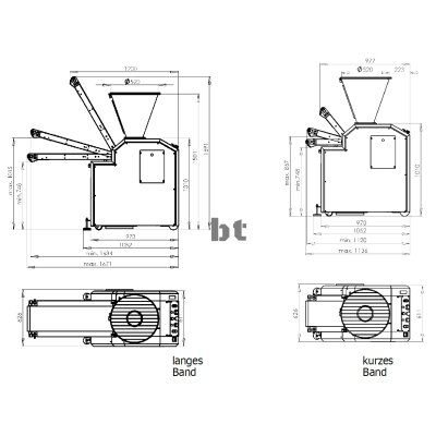 Volumenteigteiler BT-S