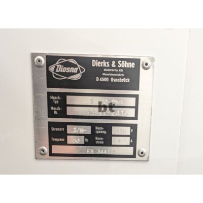 Diosna Hubkneter S 120 Plus für max. 75 kg Mehl bzw. 120 kg Teig